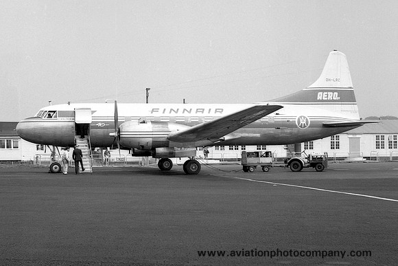 Finnair Convair 440 OH-LRC at Newcastle Woolsington (1963)