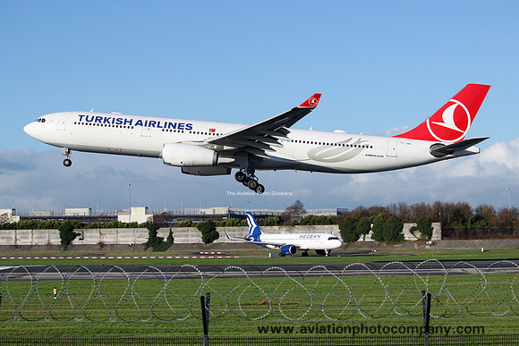 Turkish Airlines Airbus A330-343E TC-JNK at Manchester (2024)