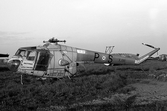 RAF Bristol Sycamore HC.14 XJ916 at the Manston Fire School