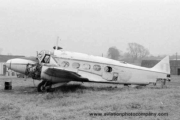 RAF Avro Anson C.19 VL352 dumped at Thruxton (1971)