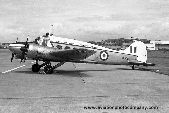 RAF Transport Command Avro Anson C.19 VM329 at Prestwick (1967)