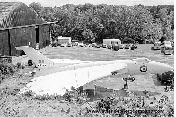 RAF Avro Vulcan VX777 stored at Farnborough (1962)