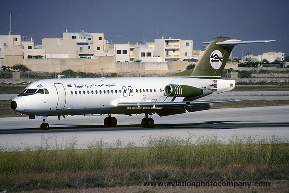 Libyan Arab Airlines Fokker F-28-4000 Fellowship 5A-DTG (2000)