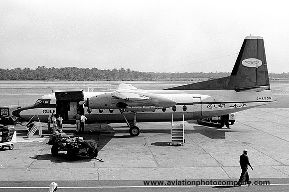 Gulf Aviation Fokker F-27-600 Friendship G-AVDN