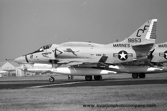 US Marines VMA-211 Douglas A-4E Skyhawk 149653/CF-2 (1973)