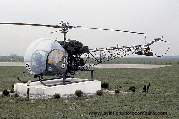 AAC Westland Sioux AH.1 XT548 displayed at Hildesheim (1993)