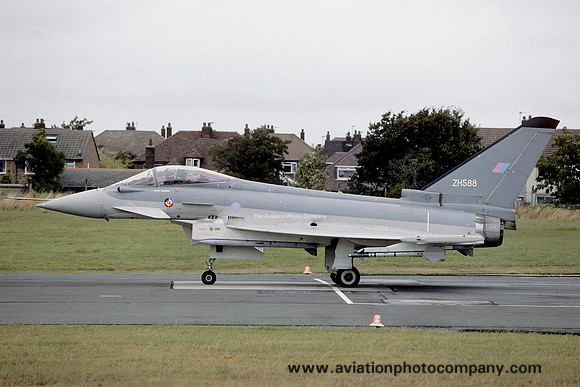 RAF Eurofighter EFA 2000 ZH588 at Warton (1995)