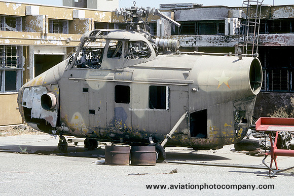 RAF Westland Whirlwind HAR.10 XJ437 dumped at RAF Akrotiri (1995)