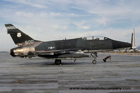 USAF Ohio ANG 112 TFS North American F-100F Super Sabre 56-3990 (1979)