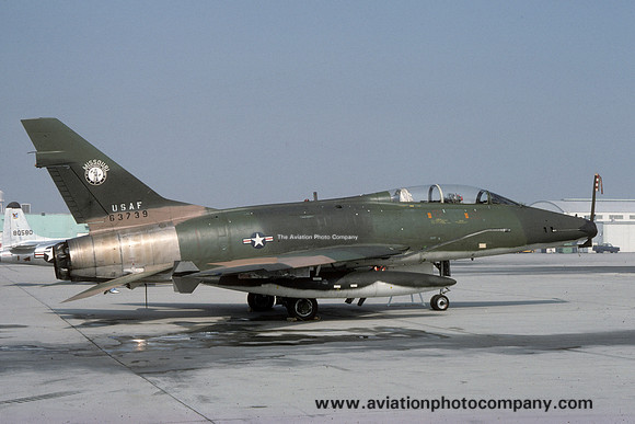 USAF Missouri ANG 110 TFS North American F-100F Super Sabre 56-3739