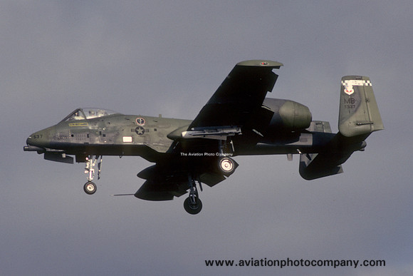 USAF 354 TFW 356 TFS Fairchild A-10A Thunderbolt 76-0537/MB (1981)