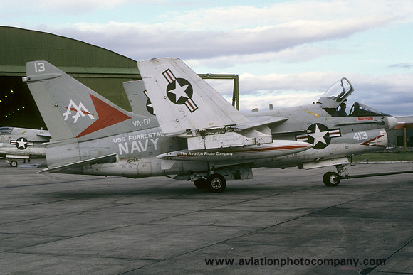 US Navy VA-81 LTV A-7E Corsair 157567/AA-413 at RAF Lossiemouth (1981)
