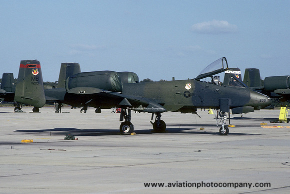 USAF 354 TFW 353 TFS Fairchild A-10A Thunderbolt 77-0209/MB (1981)