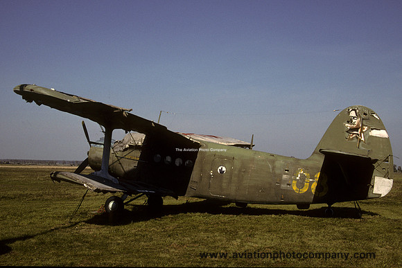 Russian Air Force Antonov An-2T 08 stored at Vincai (2003)