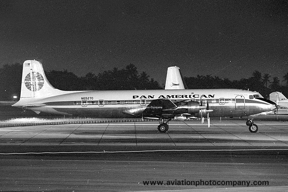 Pan American Douglas DC-6B N6527C at Paya Lebar (1966)