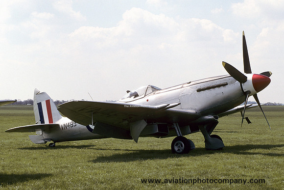 RAF Supermarine Spitfire F.24 VN485 at Duxford (1996)
