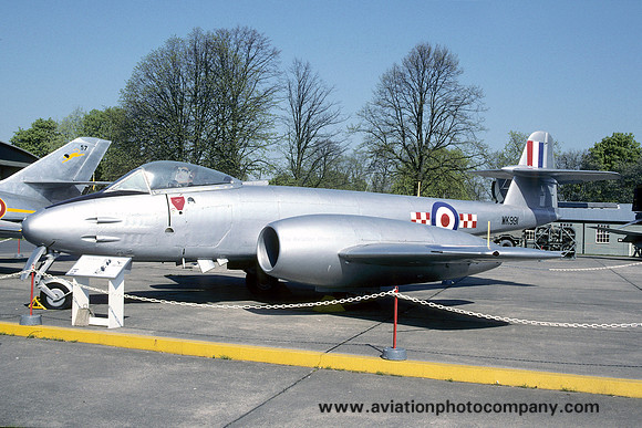 RAF Gloster Meteor F.8 WK991 at Duxford (1996)