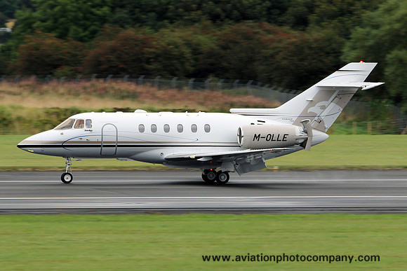 Hawker 750 M-OLLE at Prestwick (2013)