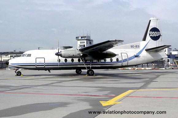 Swedair Fairchild F-27 SE-IEG (1985)