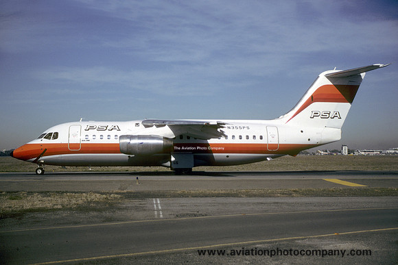Pacific Southwest Airlines BAe 146-200 N355PS (1985)