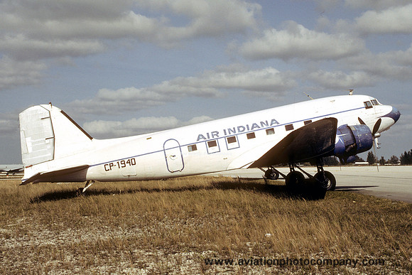 Air Indiana Douglas C-47 CP-1940 (1984)