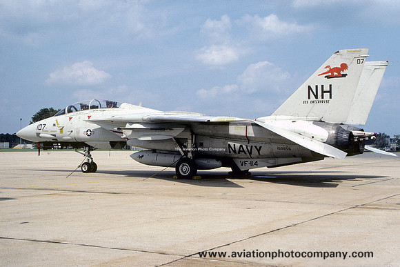 US Navy VF-114 Grumman F-14A Tomcat 159856/NH-107 (1986)