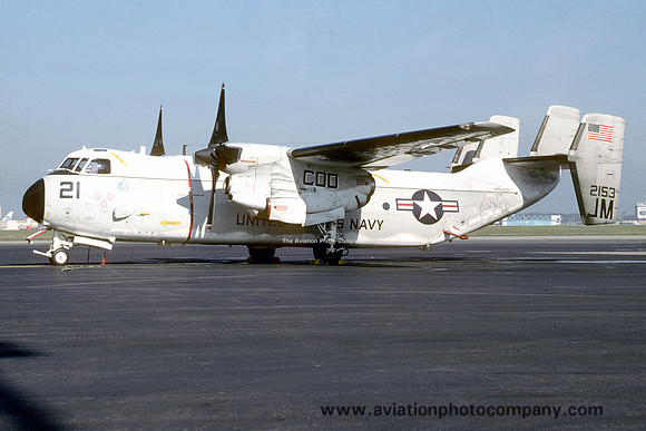 US Navy VR-24 Grumman C-2A Trader 162153/JM-21 at Rhein Main (1986)