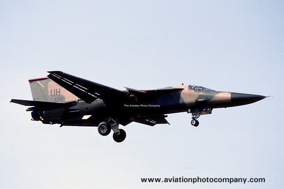 USAF 20 TFW 77 TFS General Dynamics F-111E Aardvark 68-0011/UH (1986)