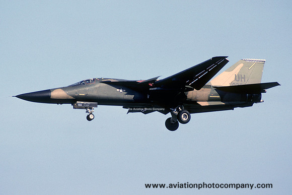 USAF 20 TFW 55 TFS General Dynamics F-111E Aardvark 68-0025/UH (1985)