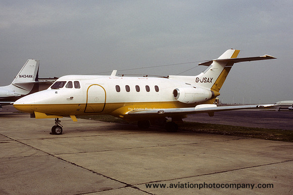 Saxon Air Services Hawker Siddeley HS125-3B G-JSAX (1985)