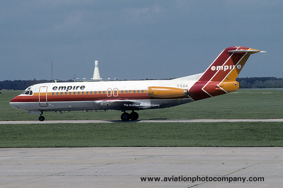 Empire Airlines Fokker F-28-4000 Fellowship N504 (1985)