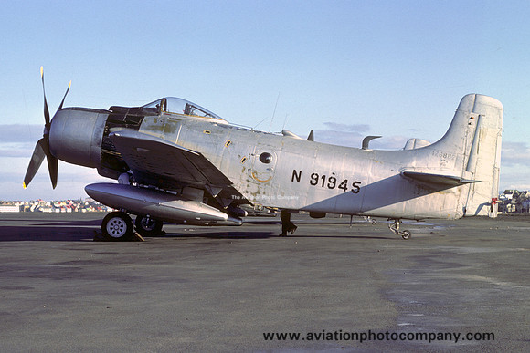 Ex French Air Force Douglas AD-4NA Skyraider N91945/126882 (1977)