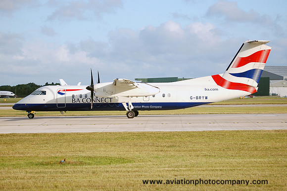 British Airways Connect DHC-8-300 G-BRYW at Manchester IAP (2006)