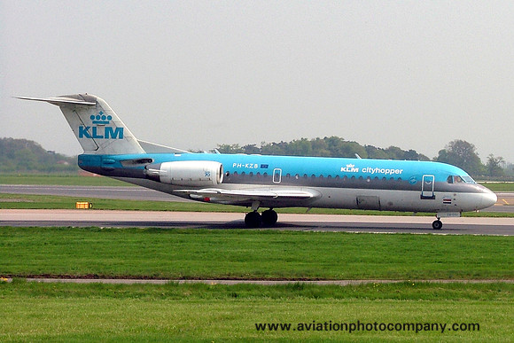KLM Cityhopper Fokker 70 PH-KZB at Manchester IAP (2006)