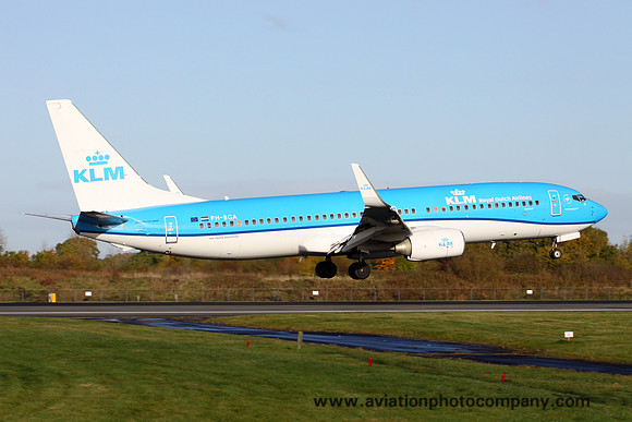 KLM Boeing 737-800 PH-BGA at Manchester IAP (2016)