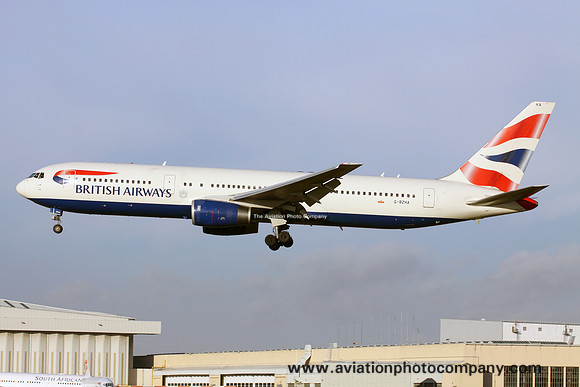 British Airways Boeing 767-300 G-BZHA at London Heathrow (2016)