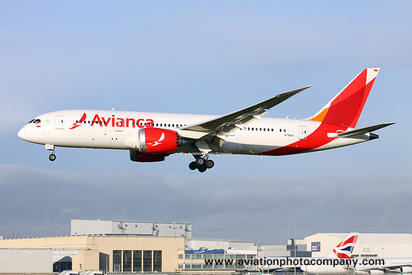 Avianca Boeing 787-8 N781AV at London Heathrow (2016)