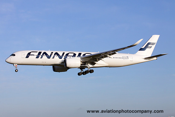 Finnair Airbus A350-900 OH-LWG at London Heathrow (2016)