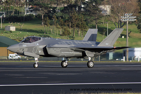 Israeli Air Force Lockheed F-35I Adir 902 on delivery at Lajes (2016)
