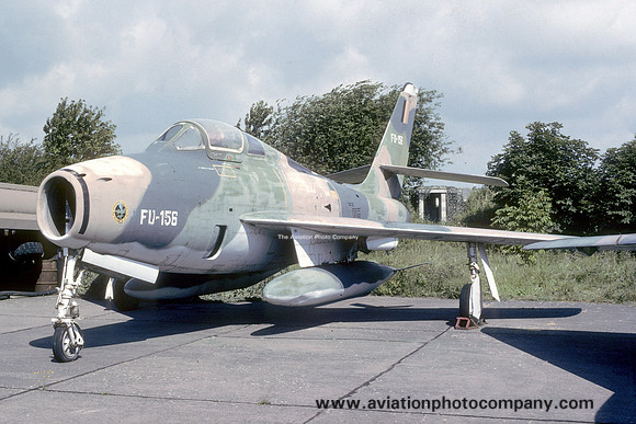 Belgian Air Force Republic F-84F FU-156 at Bierset (1990)