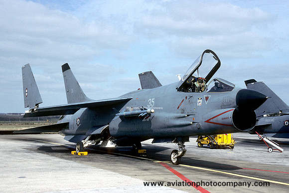 French Navy 12F Chance F-8E Crusader 35 (1990)