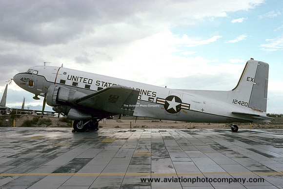 USMC Douglas C-117D 12420 at Davis Monthan (1978)