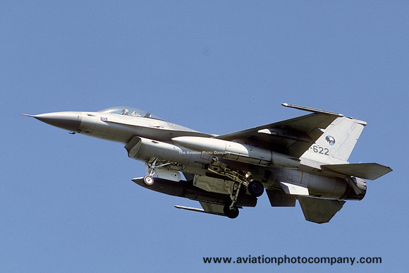 Dutch Air Force 306 Squadron GD F-16A Fighting Falcon J-622 (1986)