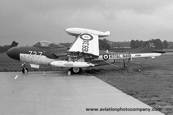 Royal Navy ADS De Havilland Sea Venom FAW.22 XG291/VL737 (1970)