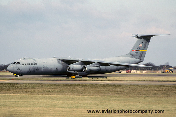 USAF AFRC 452 AMW Lockheed C-141B Starlifter 66-0201 at RAF Mildenhall (2003)