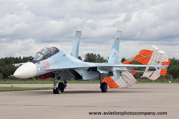 Russian Air Force Sukhoi Su-30SM RF-95823/08 red at Kubinka (2016)