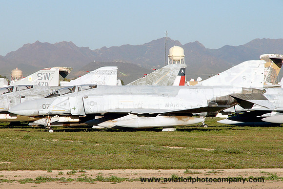 US Marines McDonnell F-4S Phantom 155823 at AMARG Davis Monthan (2005)