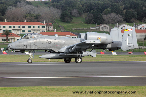 USAF Maryland ANG 104 FS Fairchild A-10C Thunderbolt 79-0175/MD at Lajes (2017)