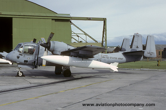 US Army 1 MIB Grumman OV-1D Mohawk 64-14271  at RAF Lossiemouth (1986)