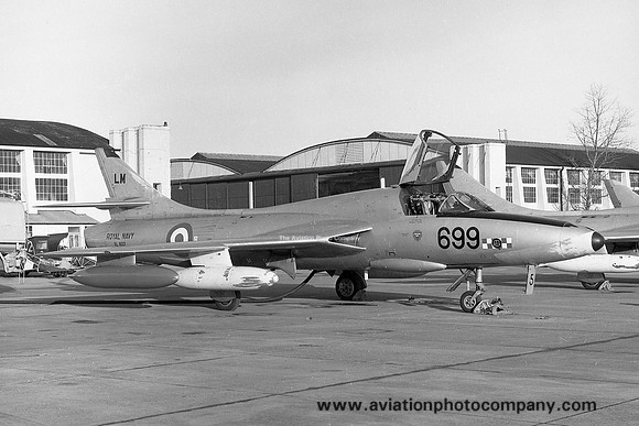 Royal Navy 764 Squadron Hawker Hunter T.8 XL602/LM699 at RAF Leuchars (1971)
